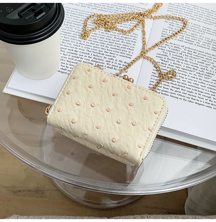 Torebka damska na jedno ramię, wzór strusia, mała torebka typu crossbody, tekstura popularna_voghion.com