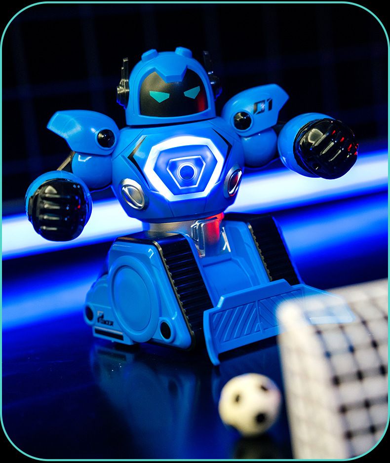 Boxningsrobot för 2 spelare - Interaktiv smart RC-stridsleksak för barn med fjärrkontroll_voghion.com