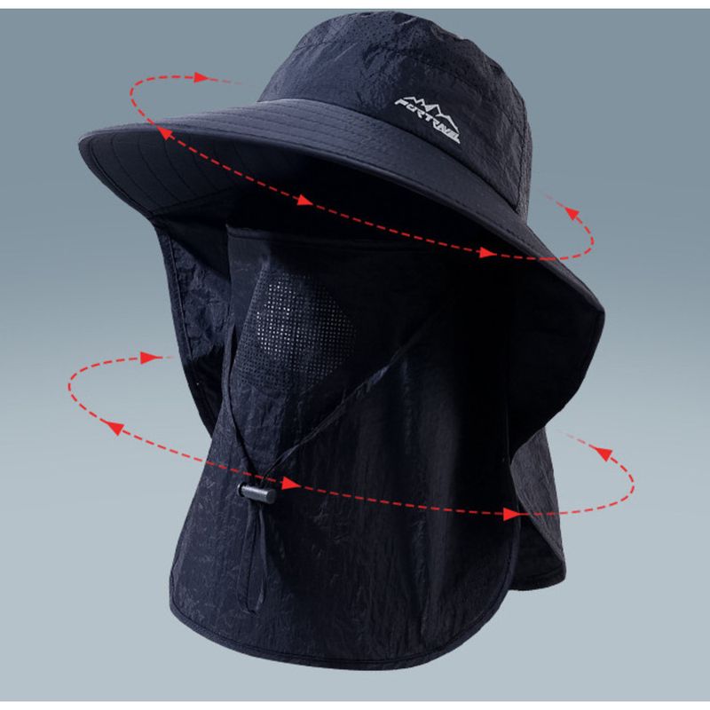 Mască de protecție solară pentru bărbați, mască integrală pentru drumeții de vară în aer liber, protecție UV, protecție solară pentru pescuit, pălărie de pescar_voghion.com