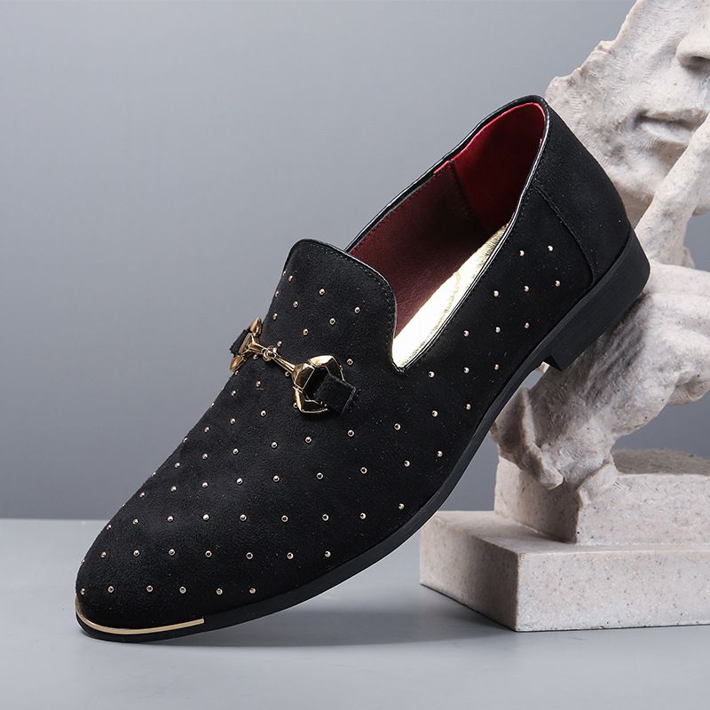 Unschlagbare Qualität Unschlagbare Qualität Neue bestickte Herrenschuhe, einteilige Herren-Loafer, nicht riechende Fußbedeckungen für den Sommer, Freizeitschuhe mit runder Spitze_voghion.com