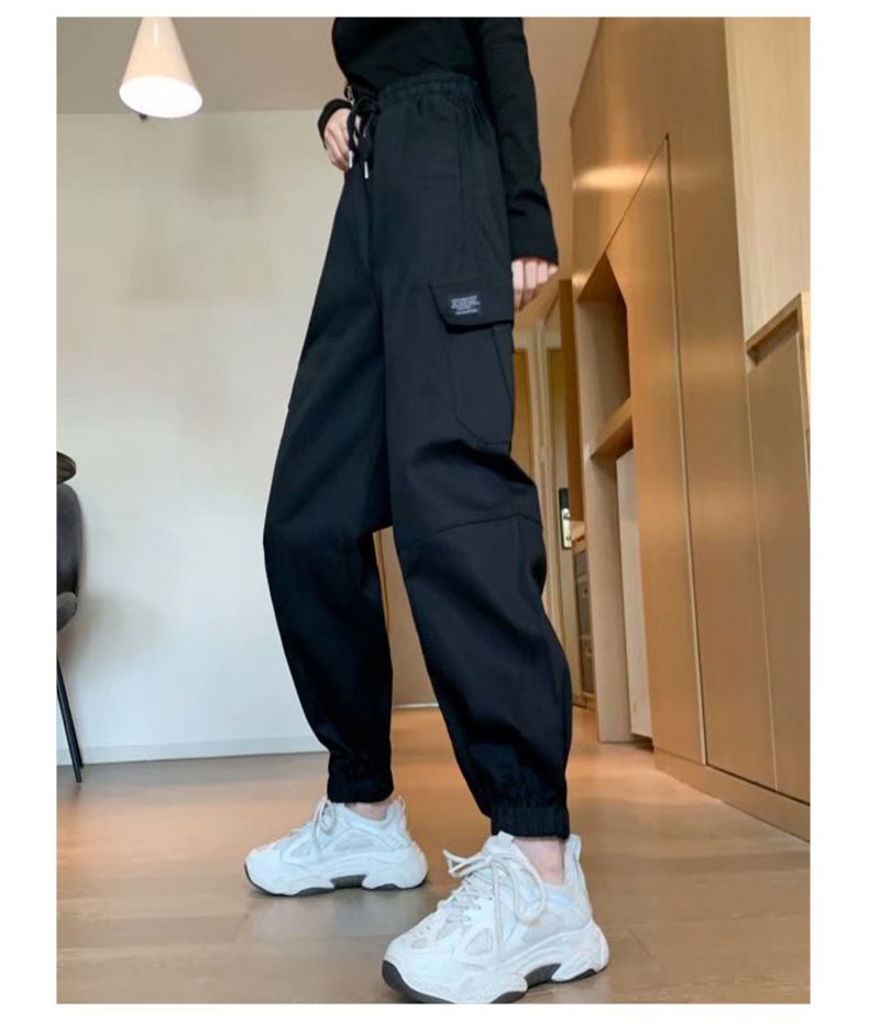 Explosive Street Student Work Clothes Casual Women's Autumn and Winter New Style High Waist slimming Sports Loose Leg_voghion.com