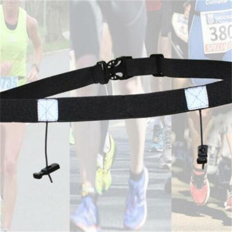 HOT Number Energy Rubber Ring Triathlon Running Black Practical Fast Convenient Sports Competition Belt_voghion.com