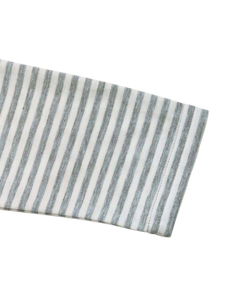 T-shirt a maniche lunghe a righe da donna: comoda maglietta casual elasticizzata da indossare tutti i giorni Tendenze della moda_voghion.com