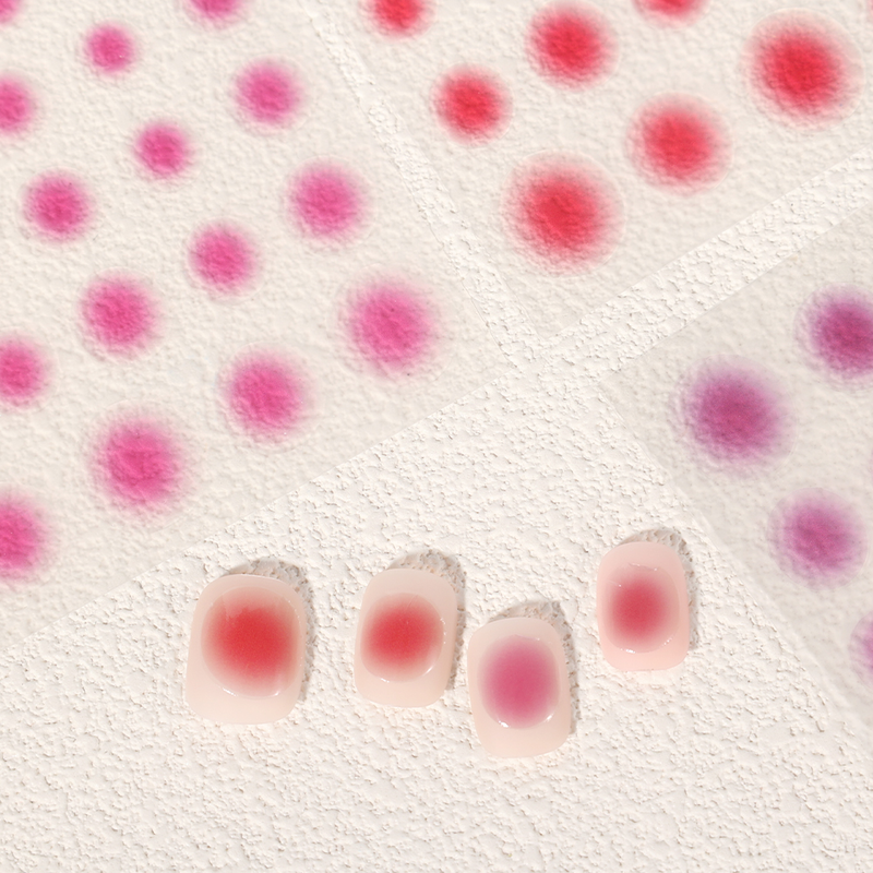 3D transparenter Puder-Rouge, allmählicher Wechsel, Nagelkunst-Aufkleber, selbstklebender Regenbogen-Puder-Rouge-Schieber, Grad_voghion.com