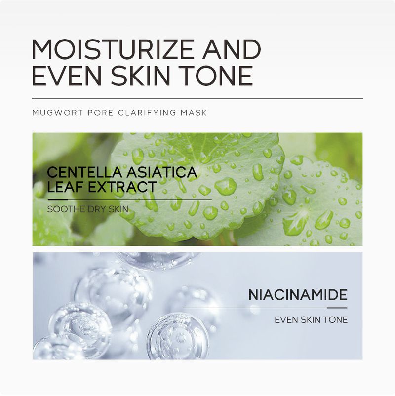 Scrubs & Bodys Treatments Clarifying Mask Laike Artemisia Cleansing Mud Mask FDA Skin Care 100g Cleansing Hydrating Moisturizing_voghion.com