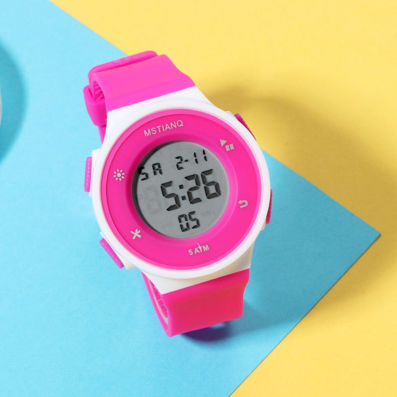 Orologi alla moda per bambini Orologi elettronici per bambini Ragazzi e ragazze Semplice sveglia per studenti delle scuole medie Orologio elettronico luminoso_voghion.com