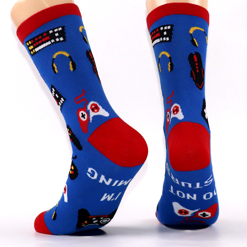 Underwear & Sleepwears Spot I'M GAMING foot sole letter jacquard hot selg long cotton socks_voghion.com