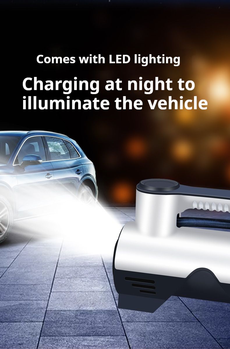 Car mounted wireless inflation pump, portable electric car tire inflation pump, automatic high pressure_voghion.com