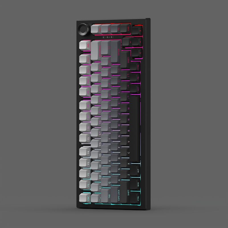 K75pro Customizable Three-mode Mechanical Keyboard Side-printed Wireless Bluetooth Office Gaming E-sports Dedicated_voghion.com