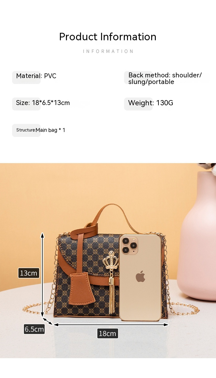 Neue Damentasche mit einzelner Schulter, diagonaler Straddle-Handtasche, modisch, vielseitig, Retro-Trendtasche, hochwertige Textur, Trendtasche_voghion.com