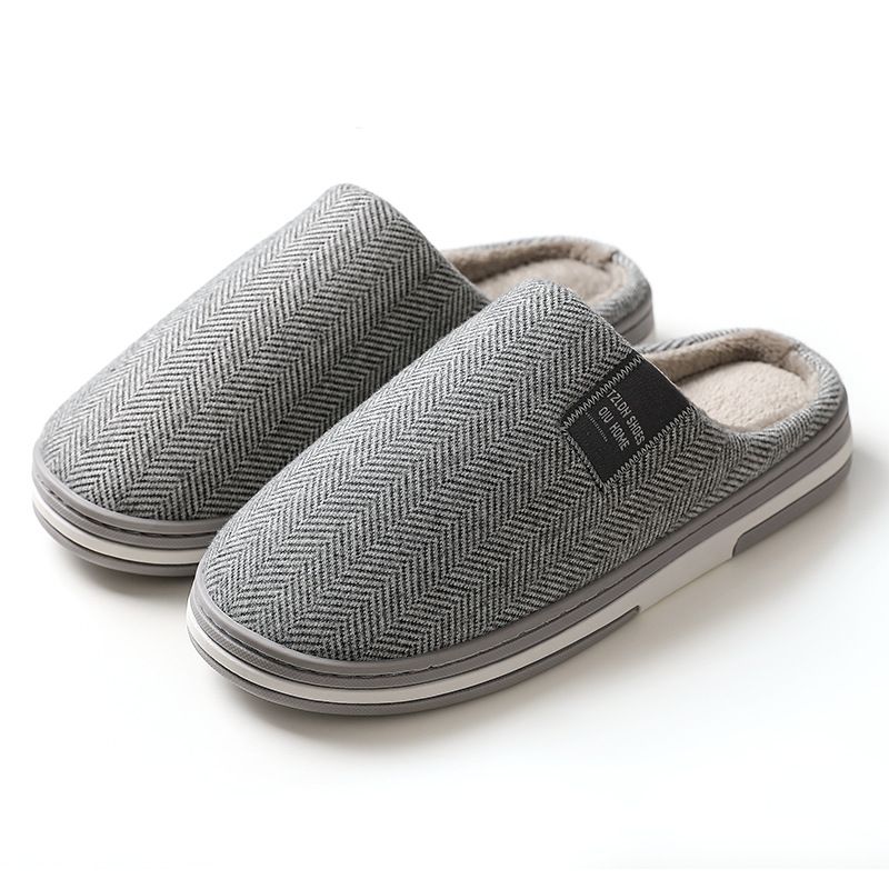 Lidani Baumwollpantoffeln Herren Heimgebrauch Herbst und Winter Anti Slip 2025 Neue Indoor Warm Woolen Ziehen Für Frauen_voghion.com