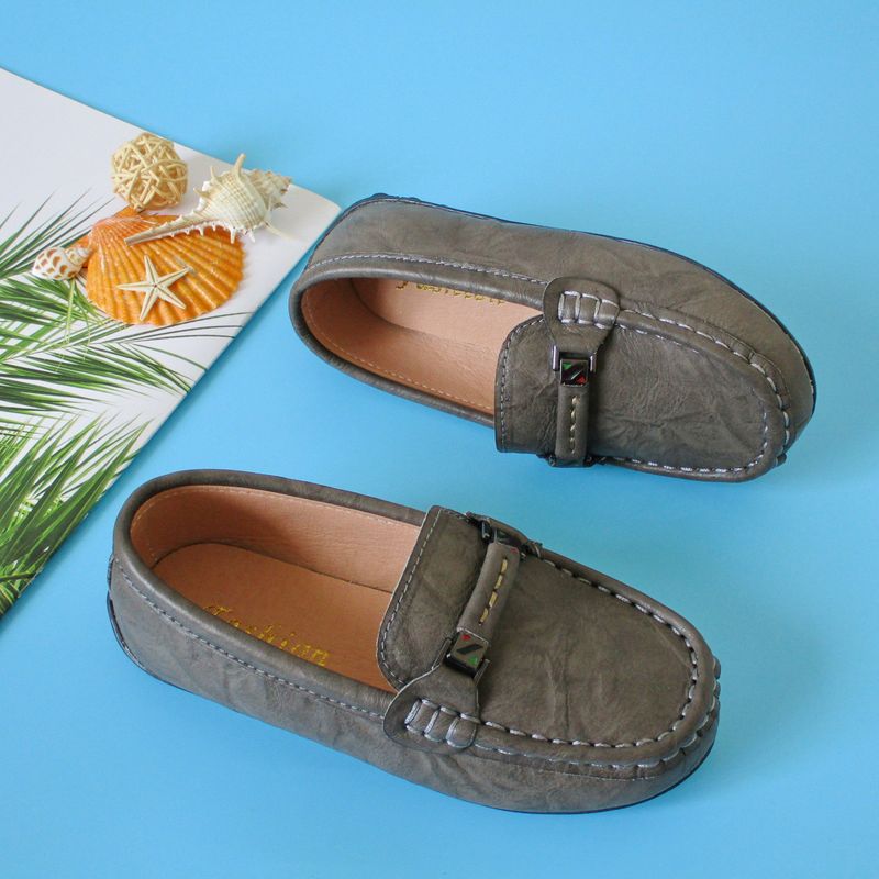 Scarpe per bambini Scarpe con berretti per bambini fatte a mano, scarpe in pelle per bambini, scarpe casual alla moda in stile britannico, nuove scarpe in pelle per studenti universitari_voghion.com