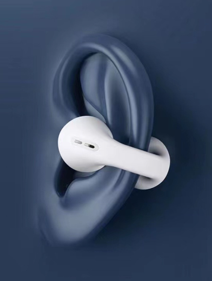 Wireless Earbuds 5.3 Bluetooth Earphones TWS Non-In-Ear Sports Clip-On Smart Long Battery Life_voghion.com
