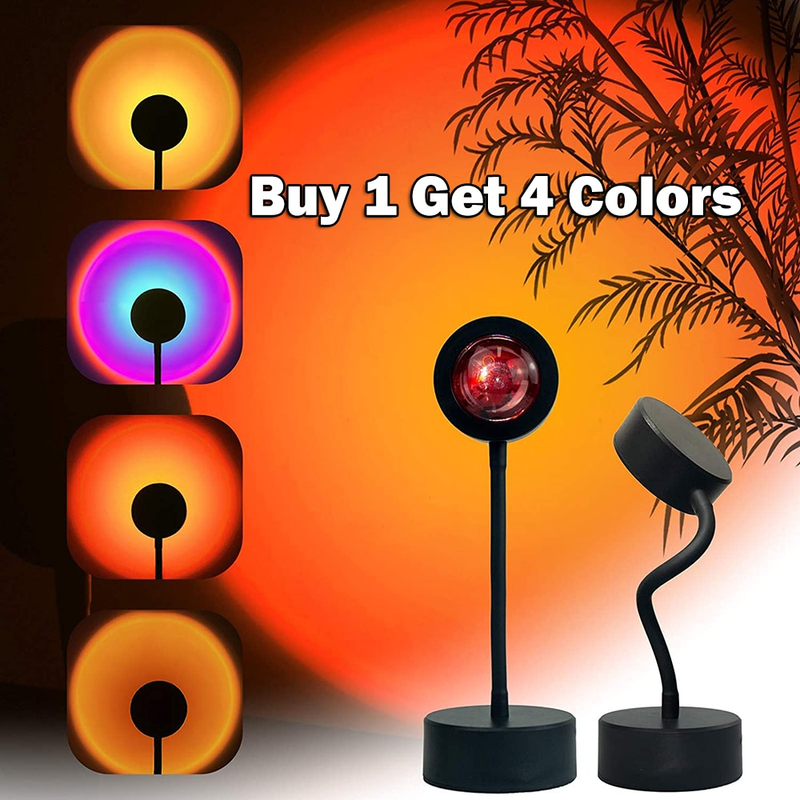 USB Lamp Zonsondergang Projector Stemming Woonkamer Slaapkamer Nachtlampje Kamer Decor Bar Sfeer Fotografie Achtergrond_voghion.com