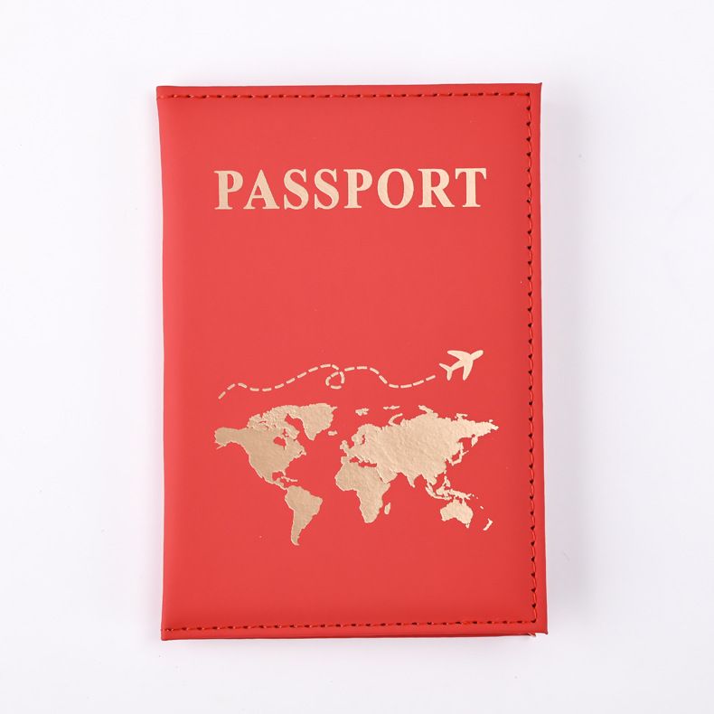 Capa de passaporte de poliuretano com toque de pele lisa, porta-passaporte, porta-bilhetes, passaporte_voghion.com