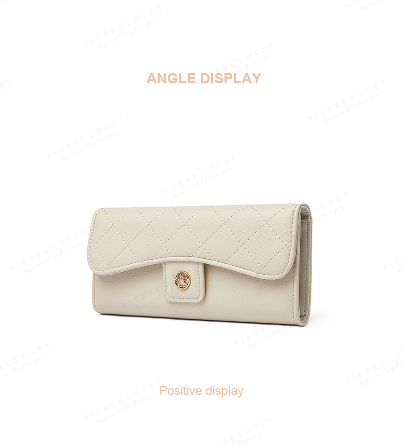 2024 New Wallet Long Women's Fashion Small Fragrant Wind Lingge Wallet Multi Functional Women's Handbag_voghion.com