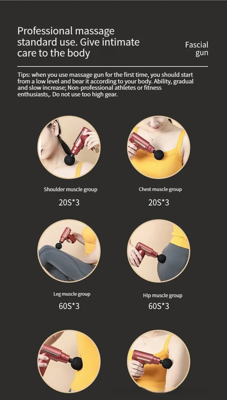 Mini Fascia Gun vezeték nélküli masszázspisztoly izomlazító masszázs felszerelés nyakmembrán Rob nyaki gerincmasszázs 2023 új 2023 új_voghion.com