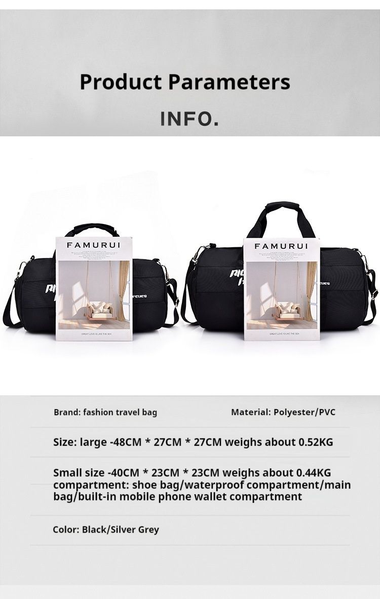 Fitness bag for men, dry and wet separation training, sports backpack, carry on luggage, travel bag for women, large capacity swimming bag_voghion.com