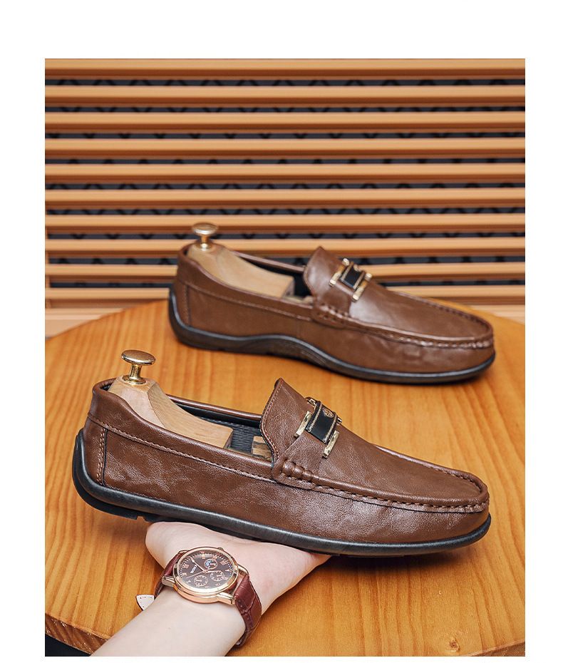 SHLIANG Leather Men's Loafers Comfortable Men Casual Shoes New Soft Men Flats Slip-on Shoes For Men X0004_voghion.com
