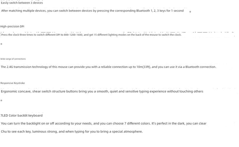 Mute Rechargeable Seven-Color Backlit Wireless Bluetooth Three-Mode Key Mouse Suit Desktop Computers And Laptop Tablet_voghion.com