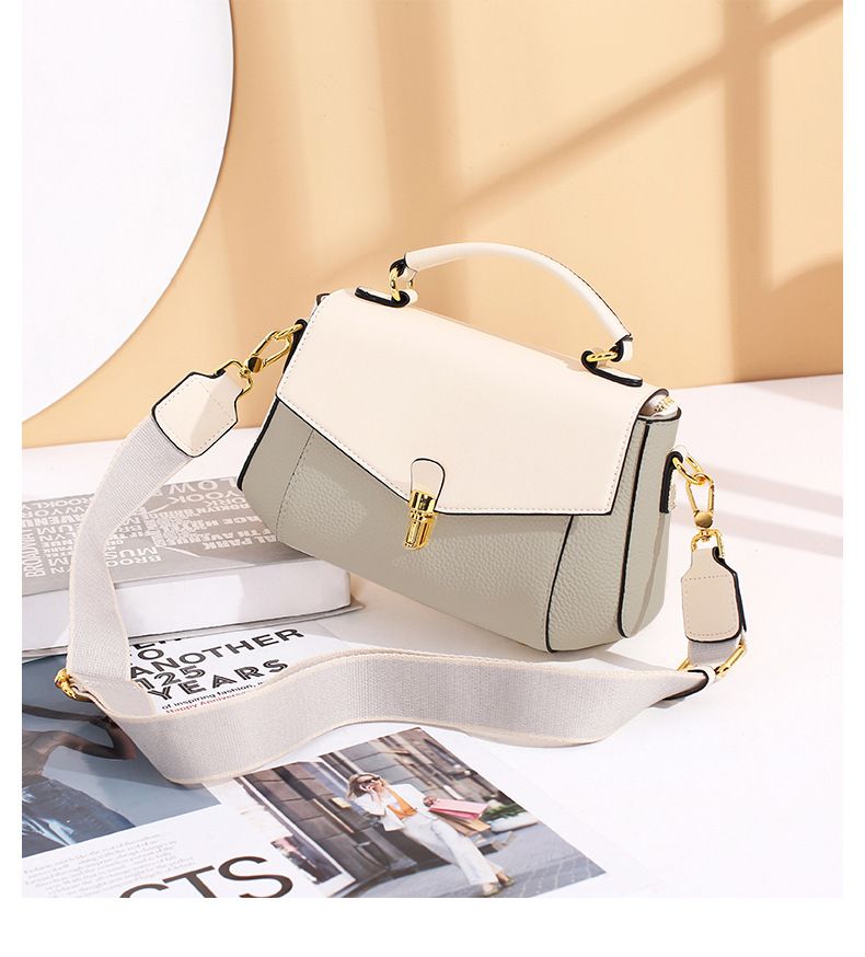 Genuine Leather 2024 New Fashion High-end Ladies Crossbody Bag, Small Square Bag, Handheld Shoulder Bag_voghion.com