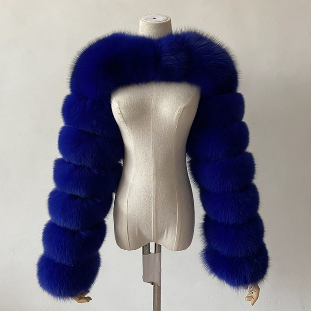 Cappotto in pelliccia da donna Pelliccia di volpe moda pelliccia sintetica cappotto autunno-inverno_voghion.com