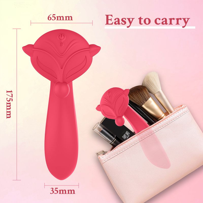 7 Frequenzen wiederaufladbarer Fuchsförmiger Vibrator Dildo Dual Klitoris Stimulation Sexspielzeug für Frauen Masturbation Zauberstab Massagegerät_voghion.com