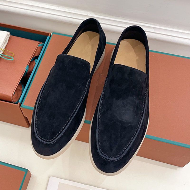 2024 Neue Sommerschuhe aus Schaffell, bequem, lässig, mit flacher Unterseite und rundem Kopf, rutschfester One-Step-Stepping-Schuh von Le Fu_voghion.com