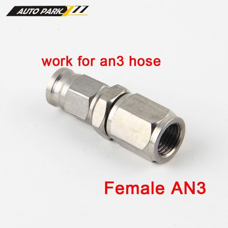 AN3 roostevabast terasest sirge piduriga pöörlev PTFE vooliku otsad naissoost liitmiku adapter auto mootori osa_voghion.com