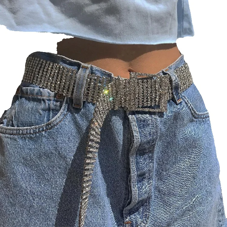 Persönlichkeit Flash Diamant Gürtel Strass Zubehör 2025 Frühling Und Sommer Neue_voghion.com