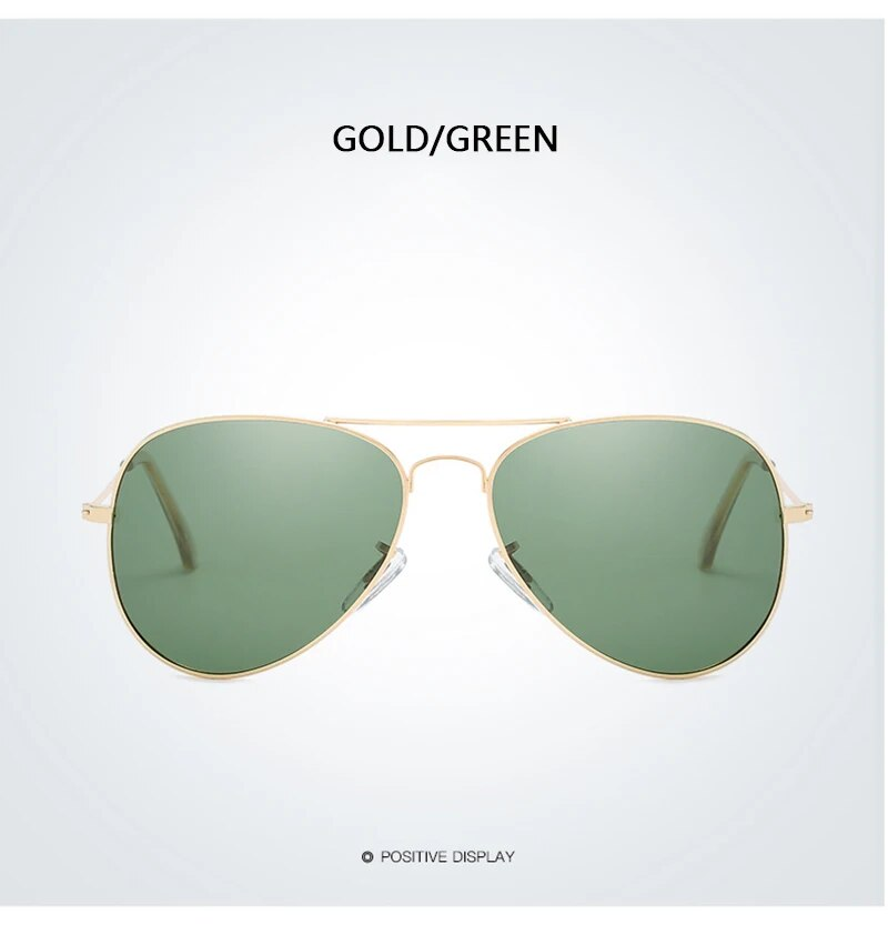 New Arrivals Classic Pilot Men Polarized Vintage Metal Ray Sunglasses Women Mirror Ride Male Colors uv400_voghion.com