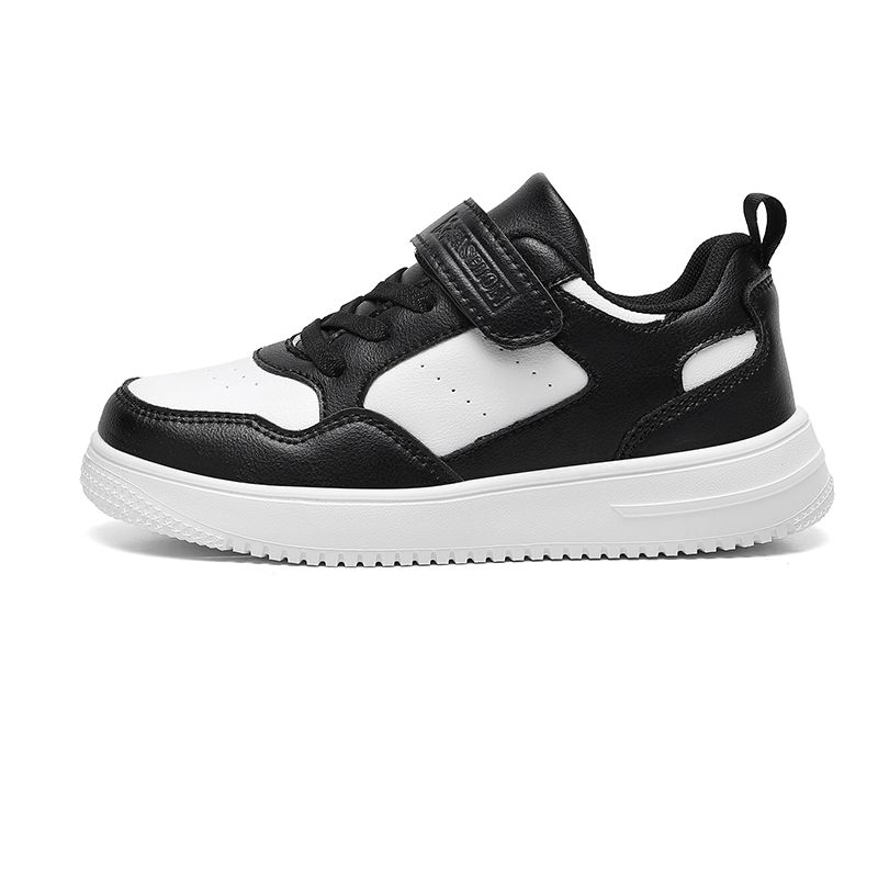 Neue Casual Leder Sneakers Kinder Einfarbig Mode Skateboard Schuhe Kinder Bequeme Low Top Trainer Für Jungen_voghion.com