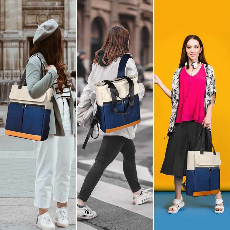 New travel bag, outdoor backpack, laptop, handbag, fashionable backpack for men and women with USB_voghion.com