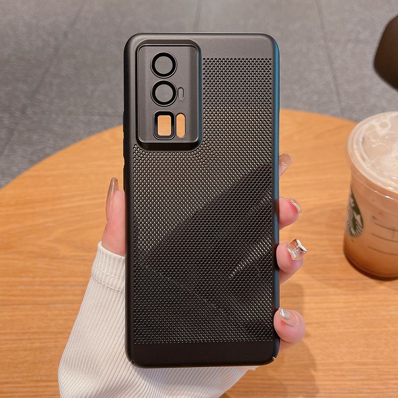 Funda de disipación de calor de malla de enfriamiento para Xiaomi 13 14 Lite Ultra Poco f5 Redmi Note 11 12 Pro Plus Funda transpirable_voghion.com