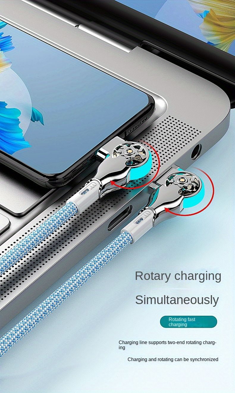 Fast Charging USB A-to-C Type Cable Matte Data Synchronization Compatible With IPhone 15/16, Xiaomi POCO And Samsung_voghion.com
