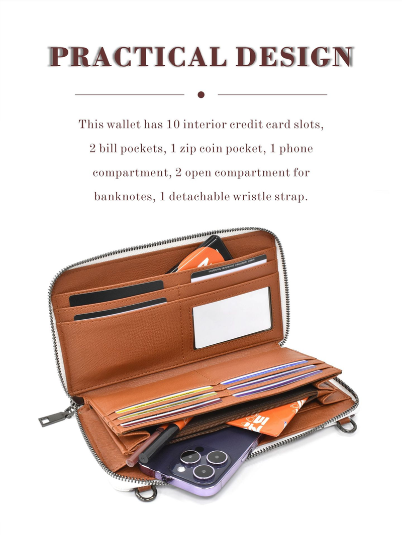 Portfel Western Wristlet Bohemian Aztec Credit Card Holder Portfel Clutch Torba na ramię dla kobiet_voghion.com