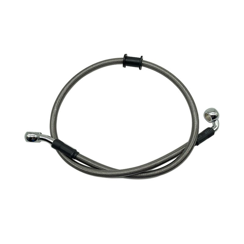 Tubo flessibile freno in acciaio intrecciato per moto da 10 mm, da 28 a 90 gradi, tubo banjo idraulico, 300 mm-2200 mm, universale_voghion.com