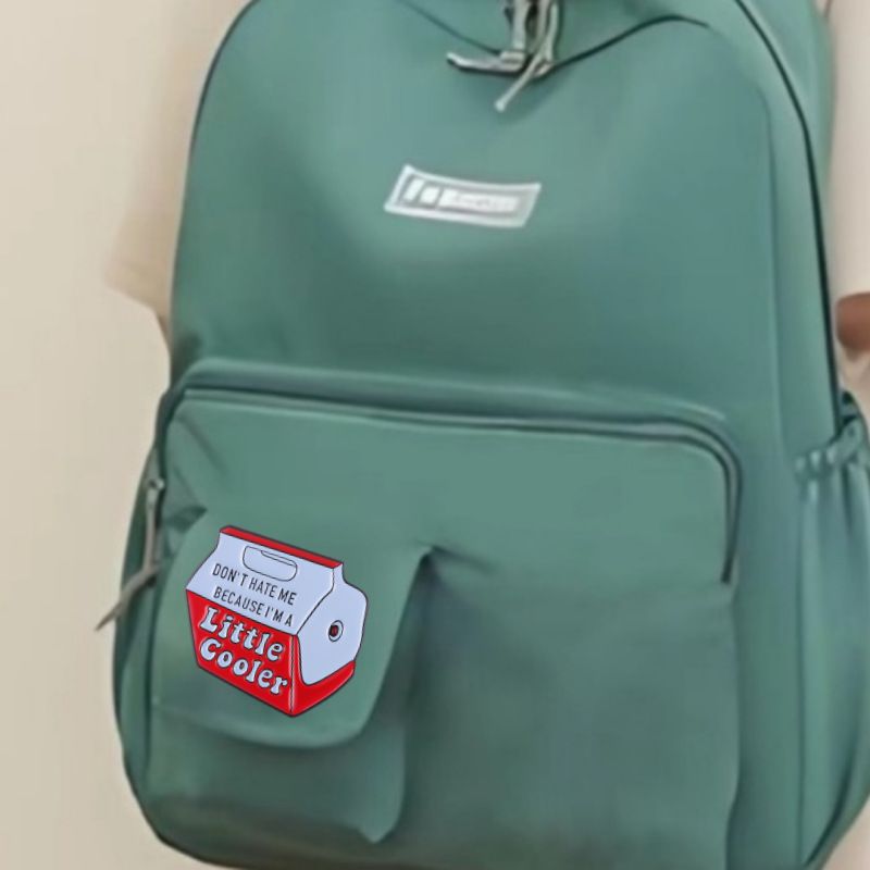 Brosche aus Legierung im Milchkarton-Stil „Don't Ask Me For Coolness“, trendiges kleines Abzeichen_voghion.com