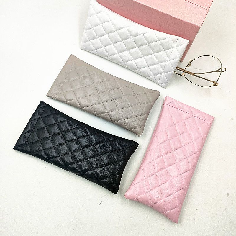 Unisex Elastic-mouth Glasses Bag Automatically Closes Glasses Storage Bag Leather Sunglasses Portable Sunglasses Storage Bag_voghion.com