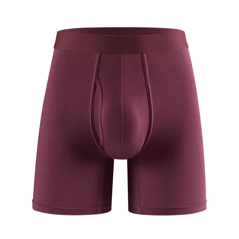 Unterwäsche & Nachtwäsche, Boxershorts aus Bambusfaser mit mittlerer Taille und langem Bein – atmungsaktive, weiche Unterwäsche mit mittlerer Leibhöhe für den Sport und den Alltag (mehrere Farben und Größen)_voghion.com
