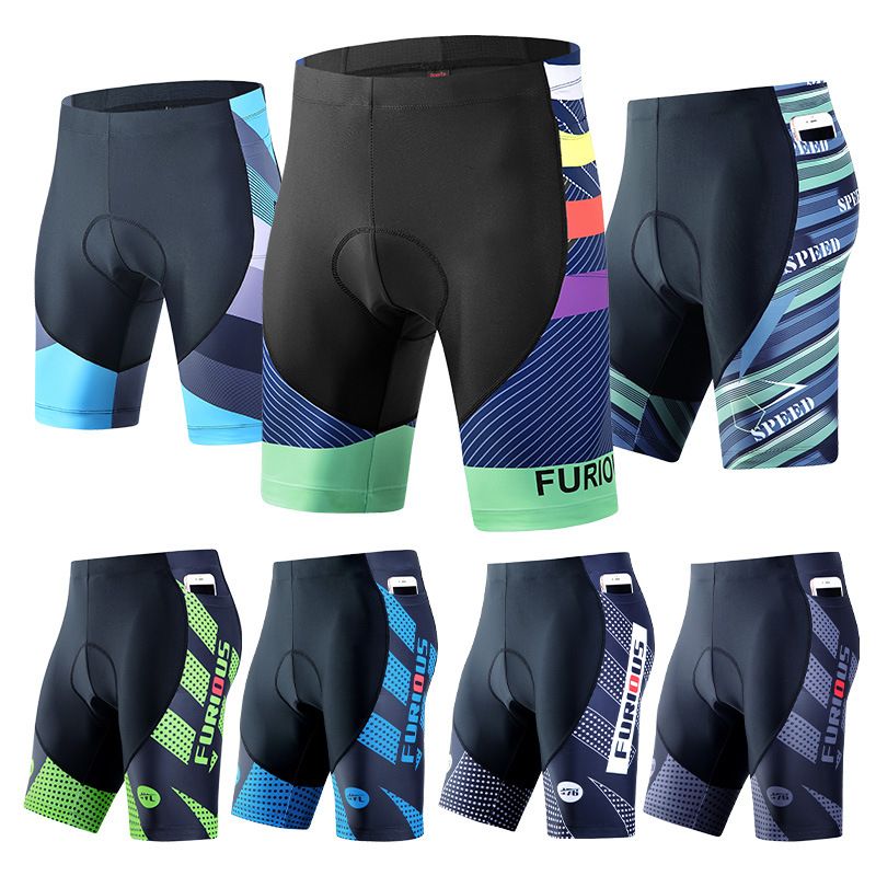 Short d'été pour homme avec coussinets en silicone épais, pantalon de cyclisme Tour de France grande taille pour homme_voghion.com