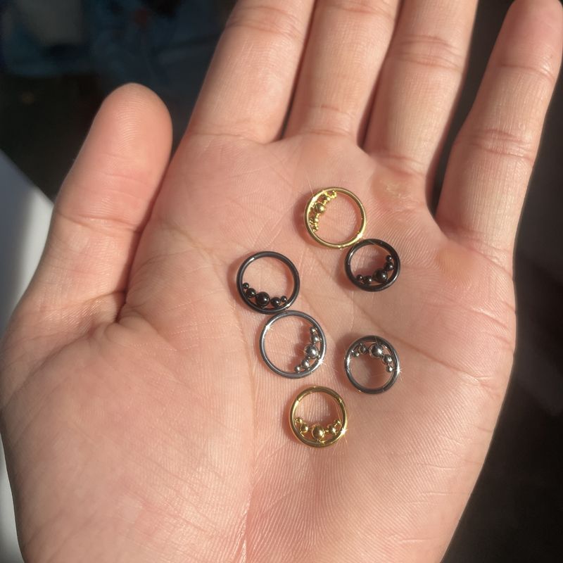 F136 Titan Septum Piercing Tragus Perlen CZ Nasenring Clicker Scharnier Knorpel Zirkon 16G Ohrringe Segment Körperschmuck Damen_voghion.com