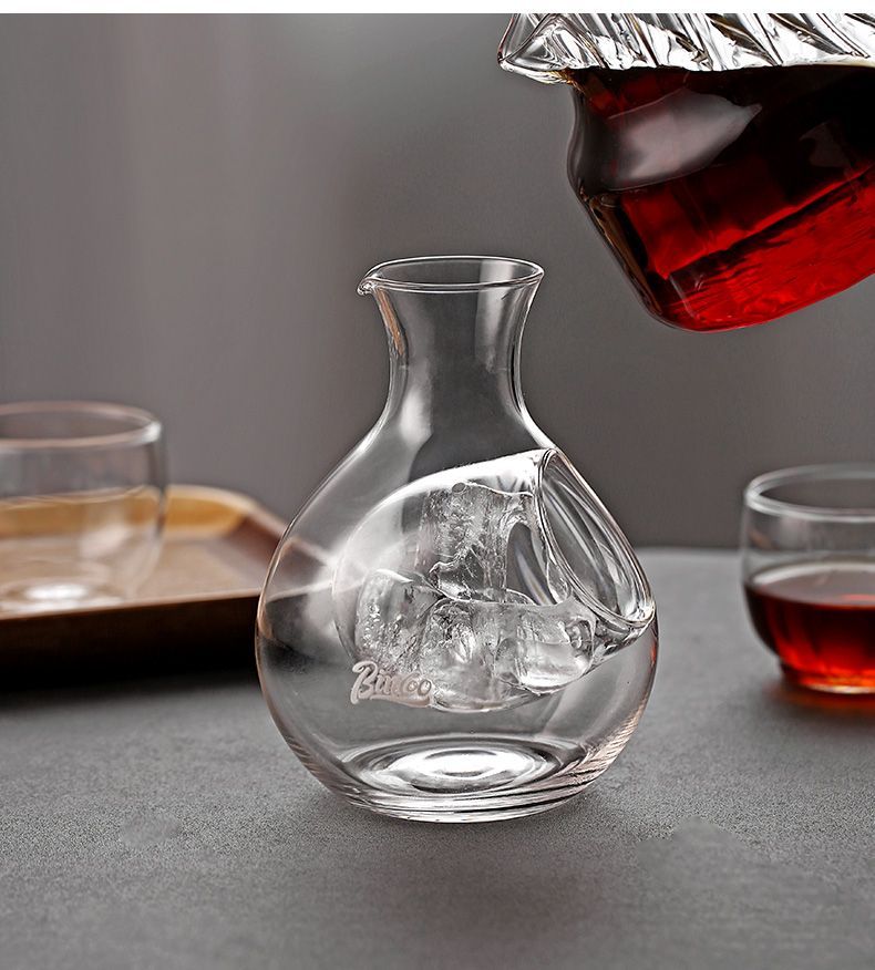 Bincoo Glass Coffee Home Sharing Latte Iced American Cold Brew Pour Over Pot Set_voghion.com