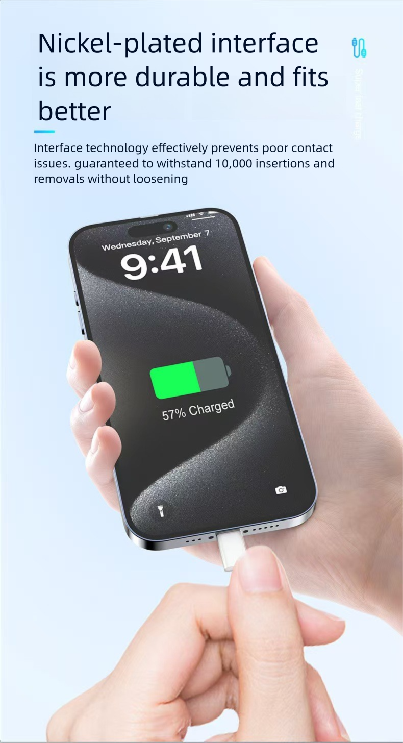 Fast Data Compatible With IPhone And Android Dual Type-C Charging Cable_voghion.com