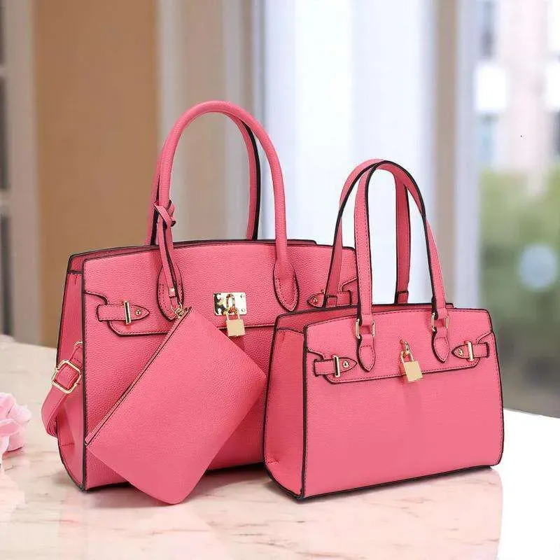 Set di 3 borse in pelle vegana BagParty, borsa tote alla moda con tracolla extra, borsa indispensabile da donna per l'autunno._voghion.com