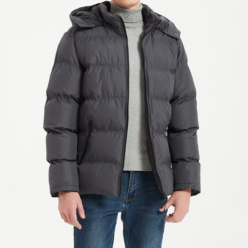 "Stylische Pufferjacke mit Kapuze für Herren – Leicht und wasserabweisend für den Stadtverkehr (Schwarz/Marineblau/Anthrazit/Weiß) – Trendige Streetwear-Passform S-XXL"_voghion.com