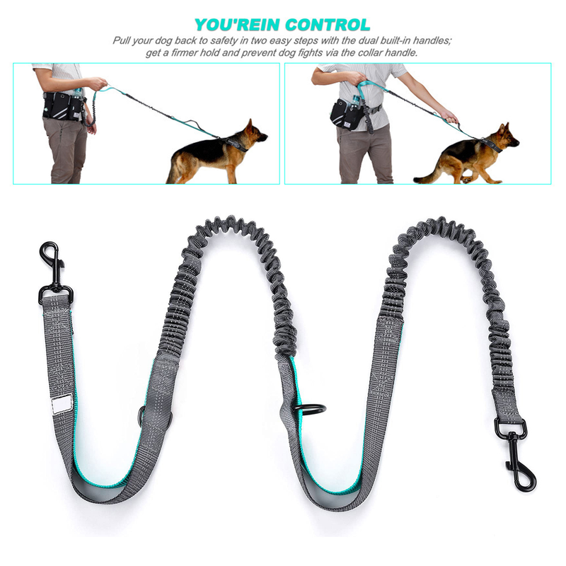 Lihanbao Unisex Fanny Pack Adjustable Reflective Dog Leash Shock-absorbing Large Capacity Waist Pack For Fitness_voghion.com