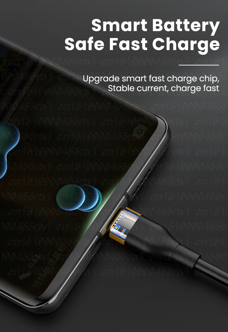 Cable USB tipo C de carga rápida 2 en 1 de 5 A para Huawei P40 Pro, cable de carga USB C para Samsung Xiaomi QC3.0_voghion.com