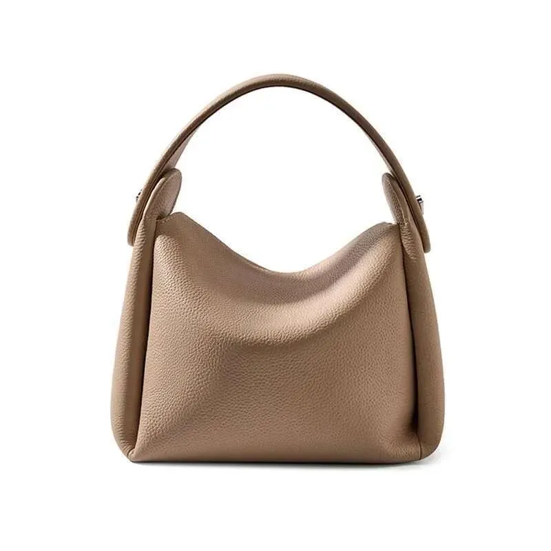 Borsa da designer 2025 Hifashion in vera pelle di vacchetta, piccola, a tracolla, B, per donna, borsa da lavoro, secchiello, tracolla, da donna_voghion.com