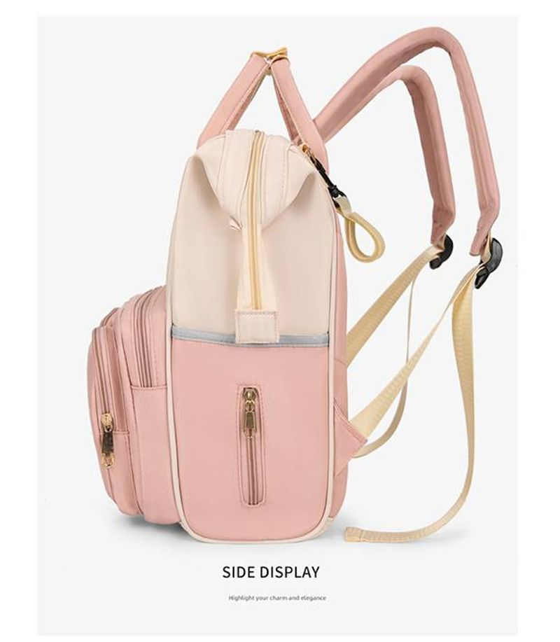 Wasserdichter verschleißfester Rucksack aus Oxford-Stoff für Damen, Mamatasche, Mutter- und Babytasche, große Kapazität,_voghion.com